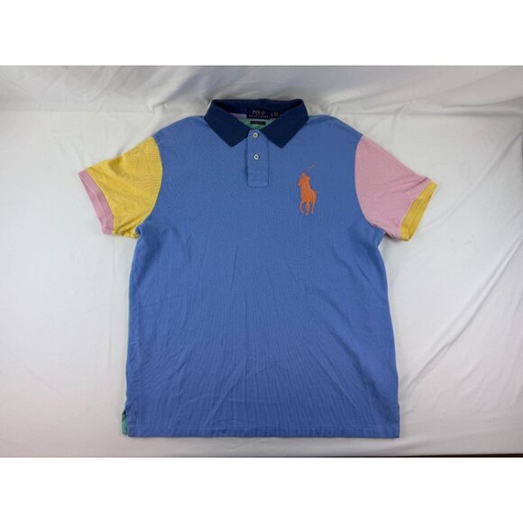 Polo Ralph Lauren Other - Polo Ralph Lauren Men's Multi-Color Big Pony Mesh Polo Shirt Size XL